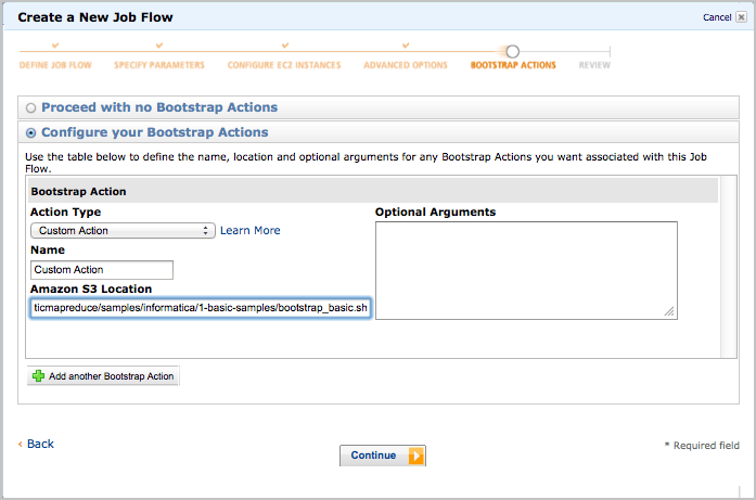 Bootstrap Actions