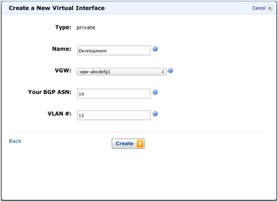 AWS Direct connect 