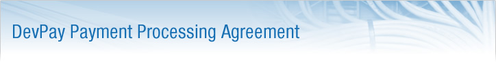 Amazon DevPay Processor Agreement Amazon DevPay Processor Agreement