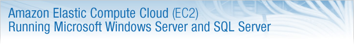 Amazon Elastic Compute Cloud Running Microsoft Windows Server and SQL Server (Beta) Amazon Elastic Compute Cloud Running Microsoft Windows Server and SQL Server (Beta)