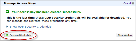 Manage Access Keys
