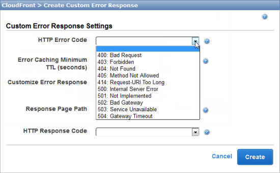 Custom Error Pages And Responses For Amazon Cloudfront Aws News Blog 0587