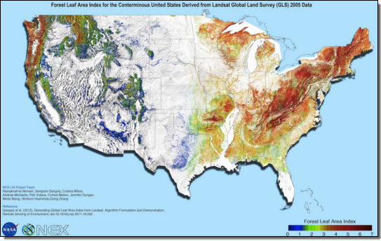 computerized nasa earth map
