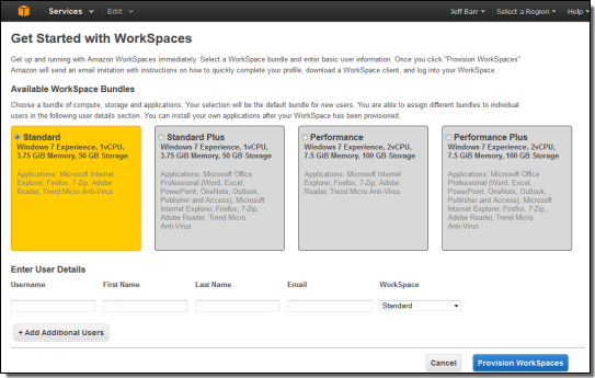 workspaces app