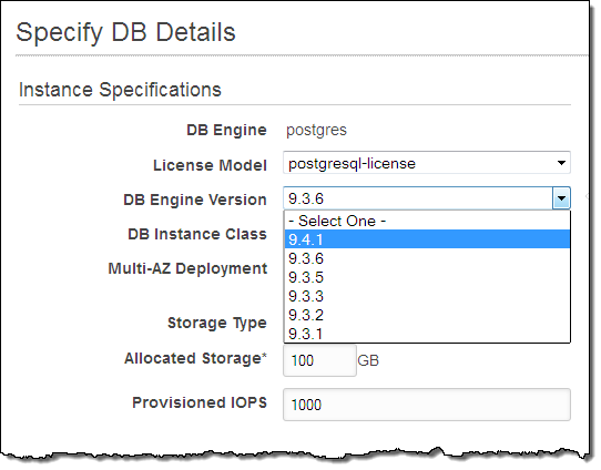 Update postgresql version