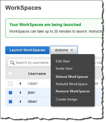 amazon workspaces tier