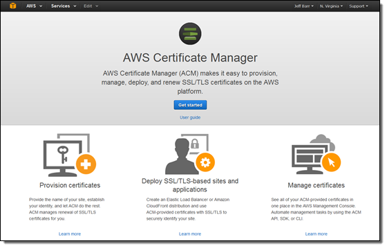 New Aws Certificate Manager Deploy Ssl Tls Based Apps On Aws Aws News Blog