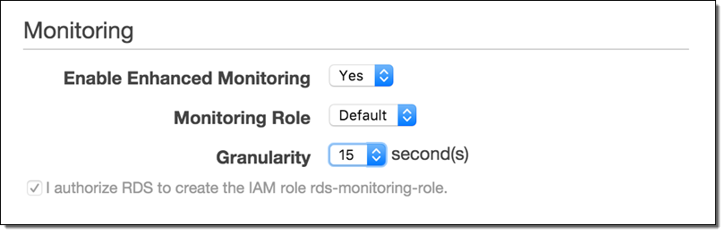 datadog rds enable enhanced monitoring 1