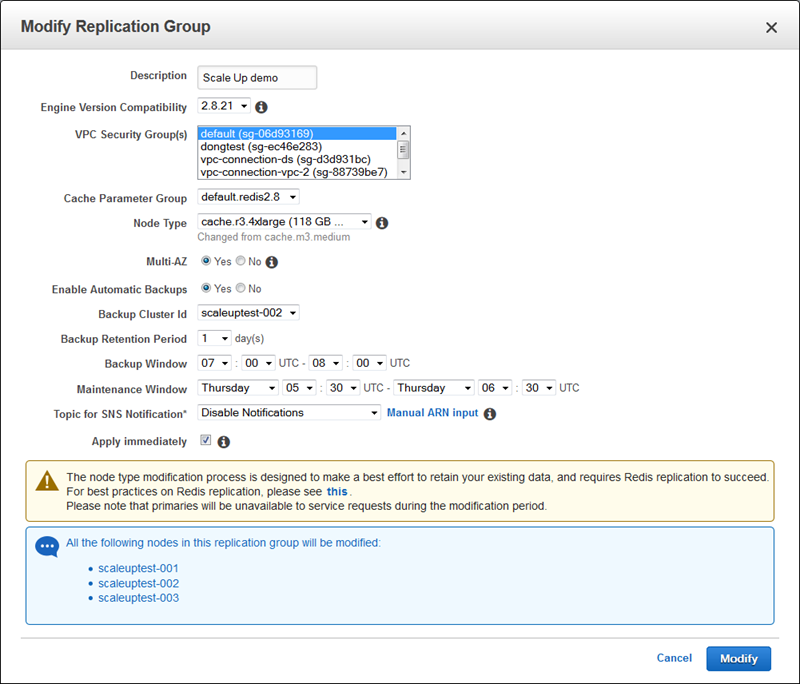 ElastiCache for Redis Update – Upgrade Engines and Scale Up