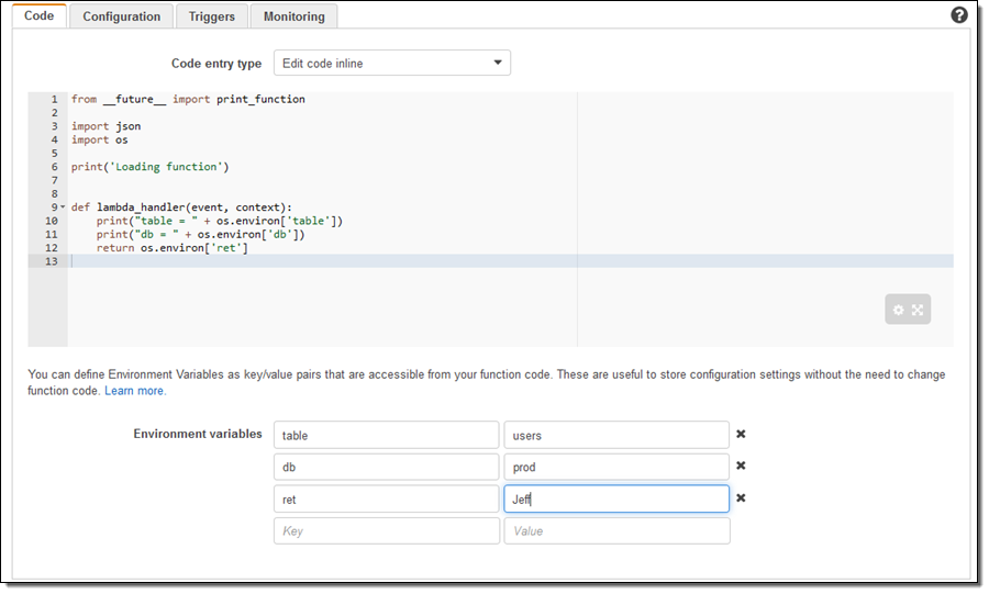 New For Aws Lambda – Environment Variables And Serverless Application Model  (Sam) | Aws News Blog