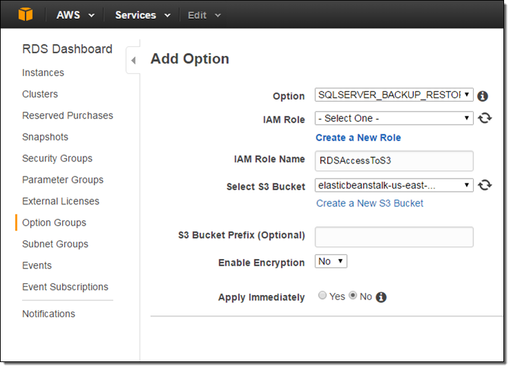 Amazon Rds For Sql Server Support For Native Backup Restore To