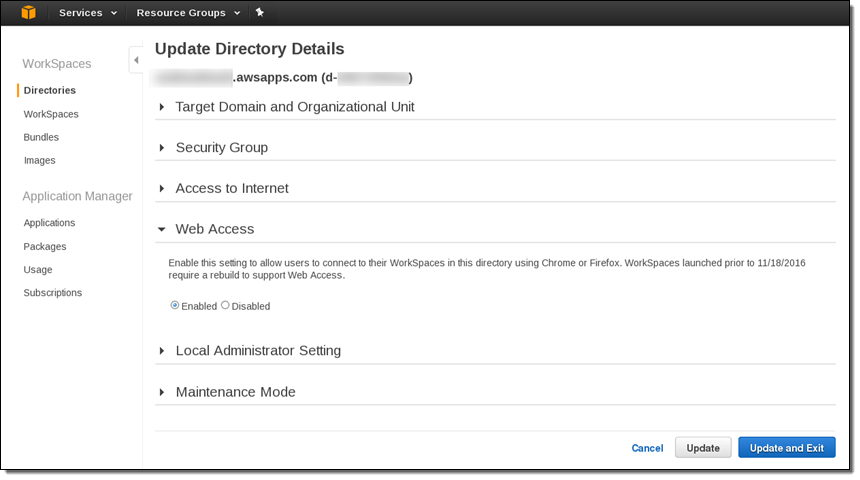 amazon workspaces web client