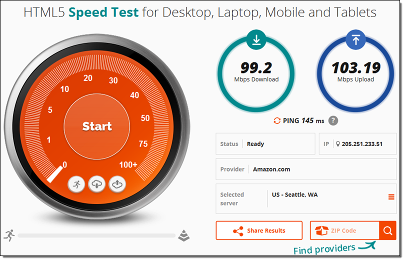 frontier internet speed test