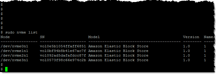 aws scsi disk map to xvd