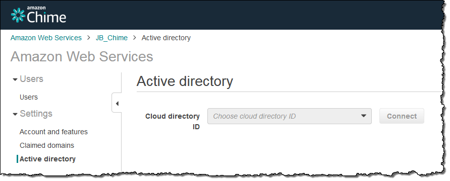 amazon chime aws login