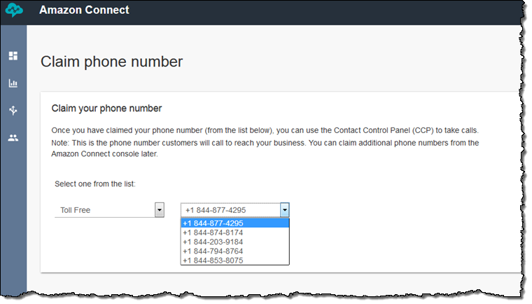 Amazon Connect Customer Contact Center In The Cloud Browser Zone   Co Claim Num 2 