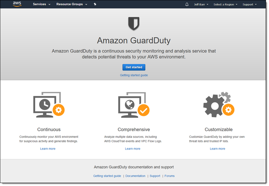 Amazon Guardduty 持续安全监控和威胁检测 亚马逊aws官方博客