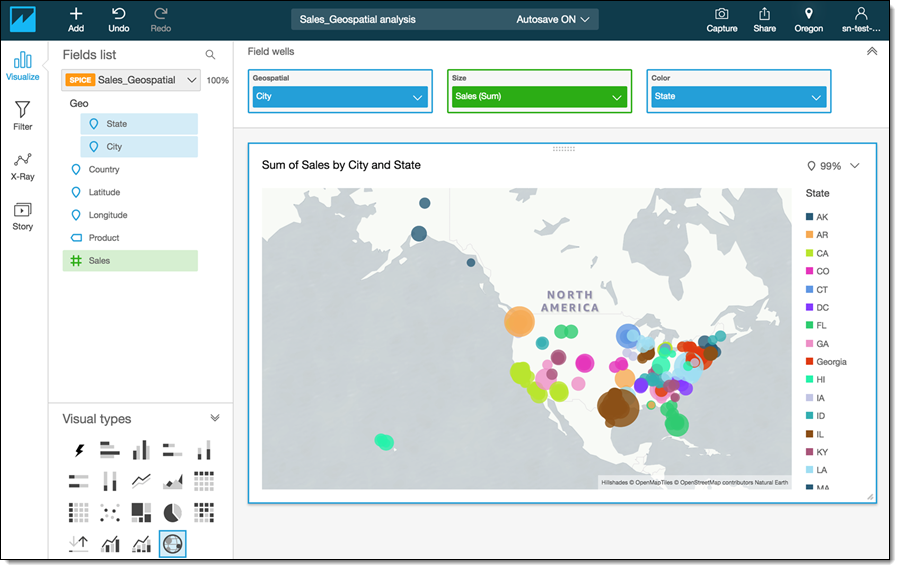 Amazon Quicksight 更新 地理空间可视化 私有vpc 访问及其他 亚马逊aws官方博客