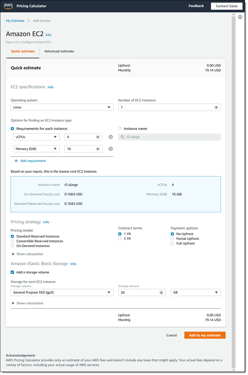 aws pricing