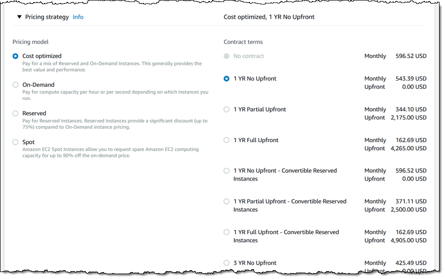 iops aws pricing