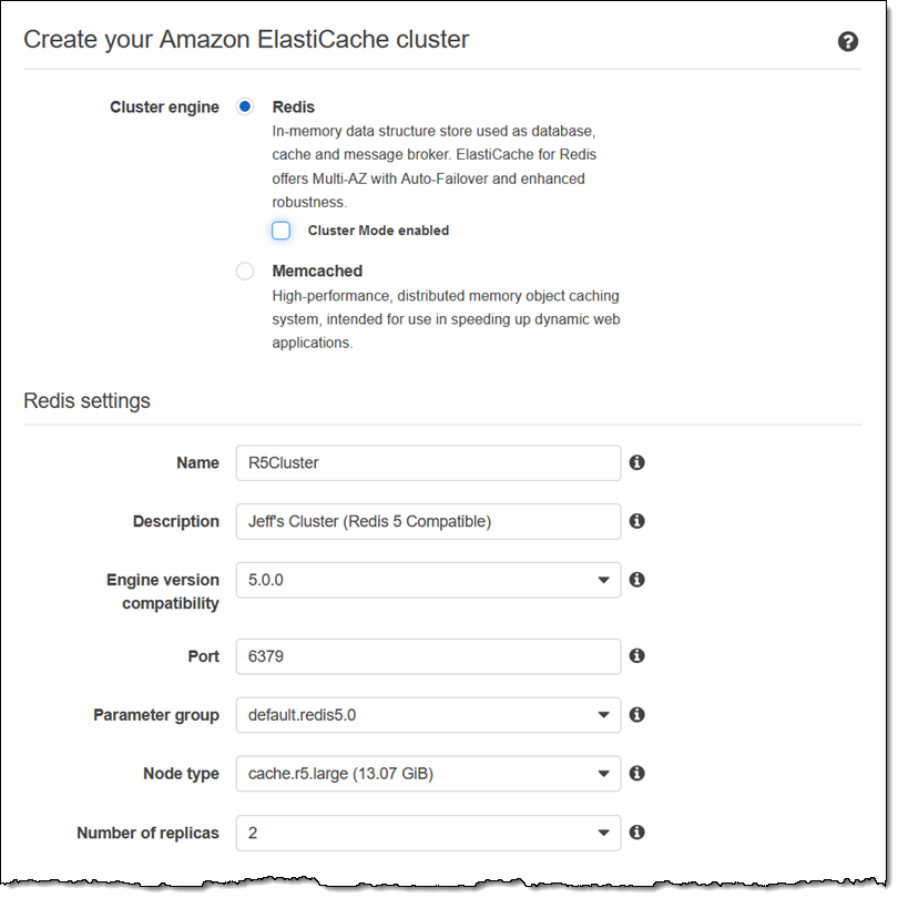 Amazon Elasticache Noise