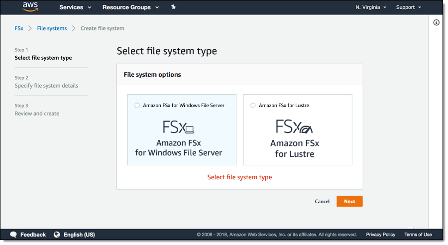 amazon fsx for windows file server