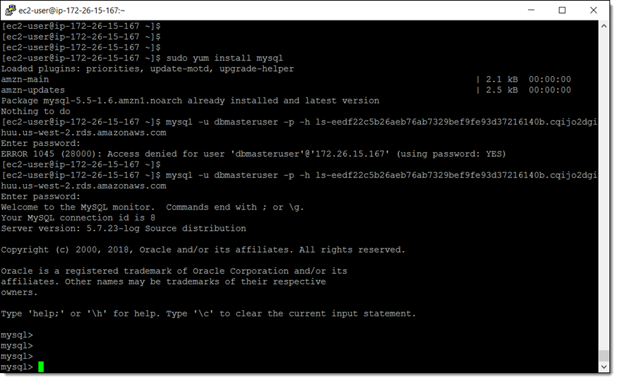 aws rds ssh tunnel