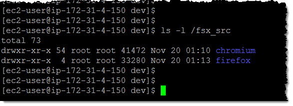 aws fsx lustre