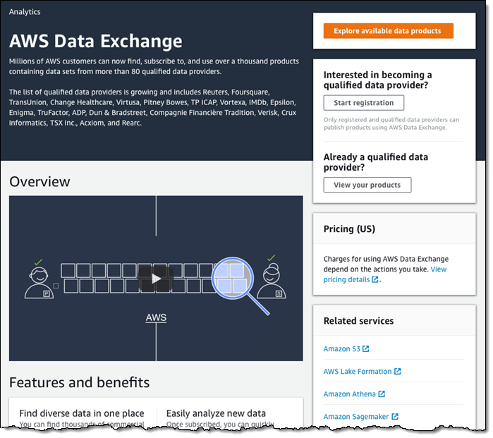 AWS Data Exchange – Find, Subscribe To, and Use Data Products | AWS ...