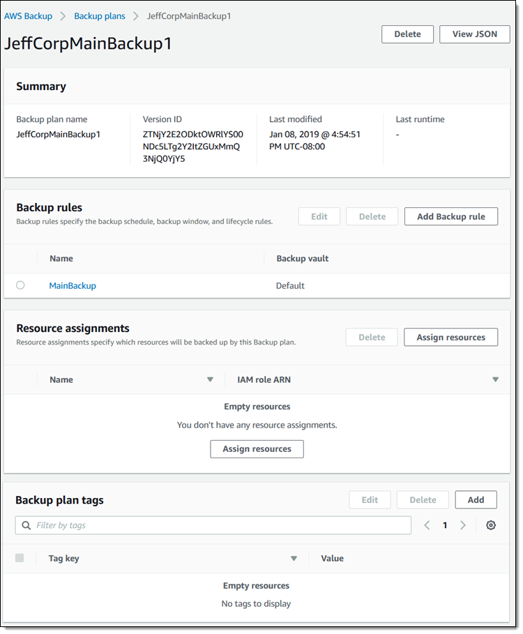 Aws Backup バックアップの自動化と集中管理 Amazon Web Services ブログ