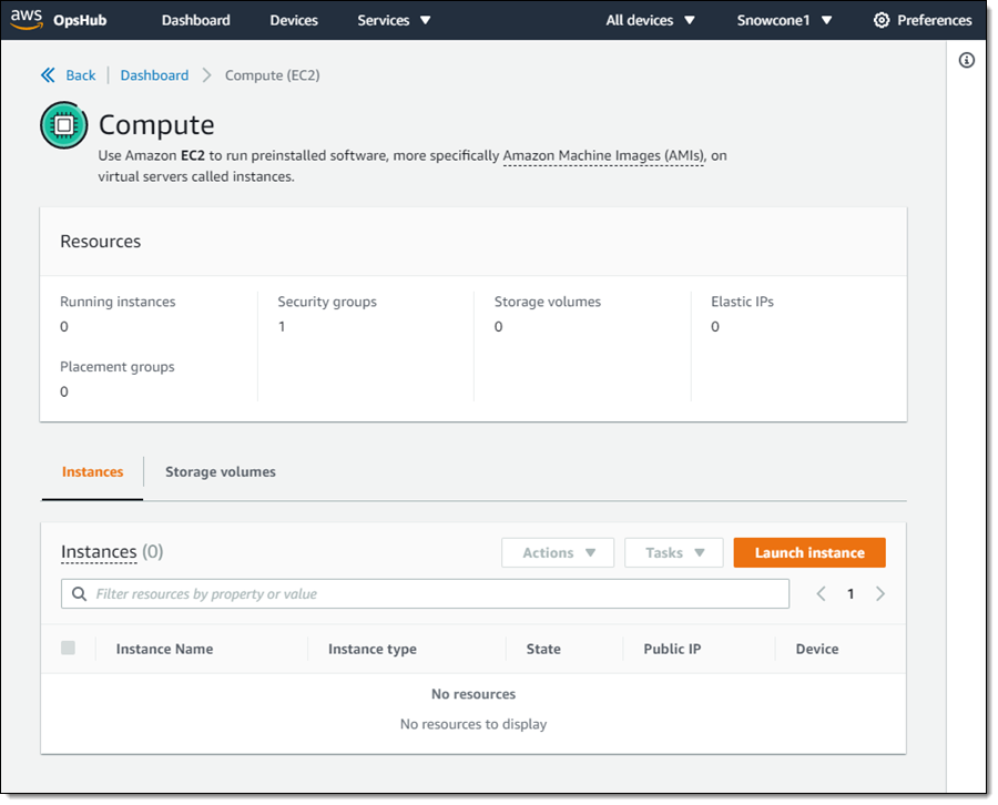 snow opshub compute 1
