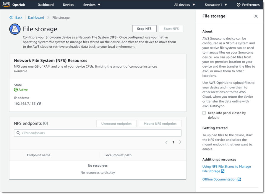 Copying Windows Data to AWS Snowball with NFS