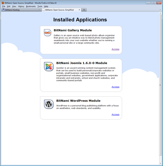 install new apps in bitnami owncloud