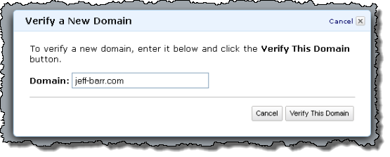 ses domain verification