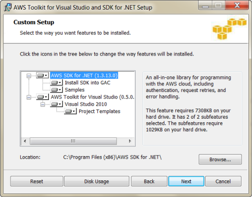 visual studio aws toolkit credentials